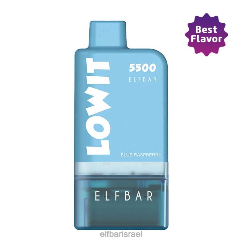 ELFBAR ערכת תרמילים במילוי מראש lowit 5500 2% nic פטל כחול 6P4JV134 פטל כחול+סוללה כחולה